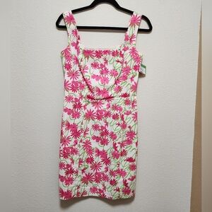 Lilly Pulitzer Pink Floral Square-Neck Sundress NWT 2